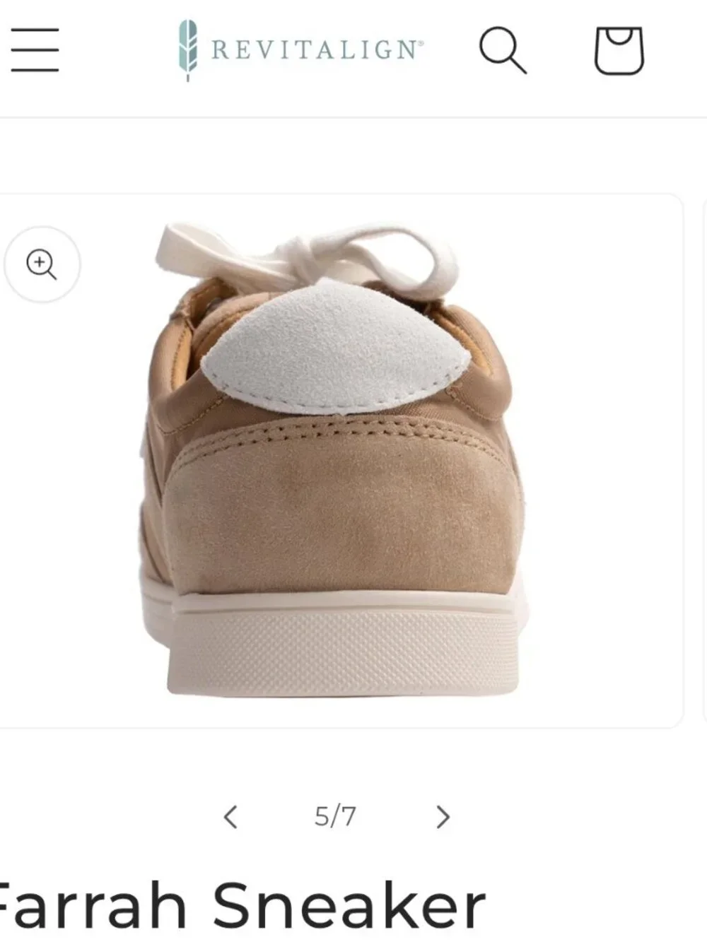 Revitalign Farrah Sneaker Shoe Suede